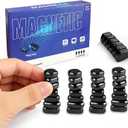 Magnet Game with 32 Stones, Magnetic Chess Game with String, for Family & Party & Travel & Camping, Puzzle Strategy Games