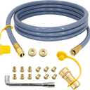 5249 Propane to Natural Gas Conversion Kit, Compatible with Black-Stone 28" & 36" Griddles, Rangetop Combo, Tailgater & Single Burner Rec Stove - 10FT Hose and 3/8 in Quick Connect for Grill, BBQ