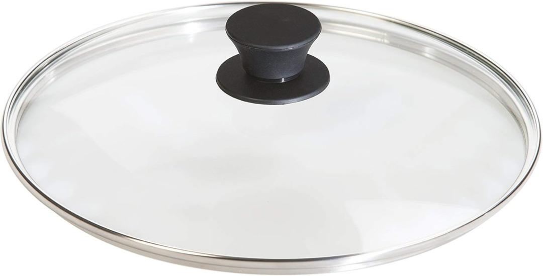 Lodge Round Tempered Glass Lid - Versatile Glass Lid for 10.25 Inch Skillets, Pans, and Dutch Ovens - Dishwasher Safe and Oven Safe up to 400- 10.25 Inch