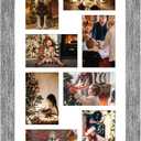 11.8x21.8 Picture Frame Display 8 opening 4X6 Picture Frame Collage,Multi Photo Frame with Mat,Plexiglass,Wall or Tabletop Decor,Grey Wood Grain