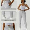 Women's Moisture Wicking Jogger Pants for Fitness, Drawstring Waist, Side Pockets, Soft Breathable for Running, Casual Sports (XS)