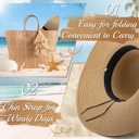 Tightly Woven to Ensure Durability Straw Hat Lightweight and Flexible; Beach Sun Hat (Beige), One Size