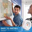 2 x VUBOJO Double Sided Tape Heavy Duty - Dustproof & Easy-Peel Liner- Nano Double Sided Adhesive Tape - Clear Mounting Tape Picture Hanging Adhesive Strips (16.5FT)