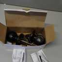 BESTTEN Keyed Entry Door Knob, Entrance Door Lock, Standard Ball, All Metal, Matte Black