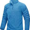 TACVASEN Mens Quarter Zip Sweatshirt Long Sleeve Pullover 1/4 Zip Up Golf Shirt for Men Winter Fleece Lined Thermal Sweater (XL)