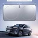 2 x Lamicall Car Windshield Sun Shade - [4 Layers Nano Coating][Light and Thin] Foldable Front Window Sunshade, UV Block, Auto Interior Protection, 57"x29" Windshield Cover for Compact Sedan, SUV (Small)