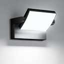 Outdoor Wall Lights 40W 350  Adjustable Modern Security Commercial Exterior Wall Mount Fixture 6000K Waterproof Black Floodlights Yard Wall Mount Garage Barn Yard Lights