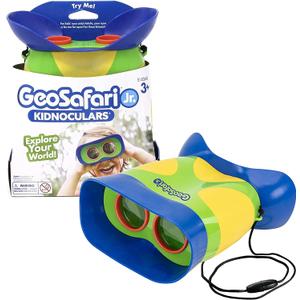 Educational Insights GeoSafari Kidnoculars - Toy Binoculars for Kids, Outdoor Toys for Kids Ages 4-8, Toddler Camping and Nature Toys, Lightweight Binoculars with Neck Strap, Bird Watching Gear (Green)