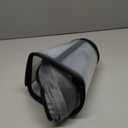Sponge Core Dog Cone, Inflatable Dog Cone Collar Alternative, Dogs Donut Collar After Surgery, Soft Cone for Large Medium Small Dogs to Stop Licking, No Inflation Required, Clear View(Size 8, Gray) (Size 8(Neck: 19.5"- 22.0"))