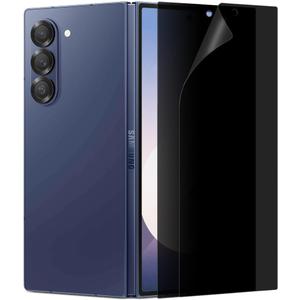 2 Pack Anti Glare Matte Privacy Screen Protector Compatible with Samsung Galaxy Z Fold 6 [Front Screen Only] EPU+TPU Hybrid Film, Anti Fingerprint, Self-Healing,Case Friendly, Easy Installation