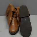 DREAM PAIRS Girls Knee High Fashion Riding Boots for 6 Big Kid, Tan 03