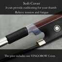Brazilwood Viola Bow For 14"-17" Violas Full Size 74.5cm Ebony Frog Natural Mongolian Black Horsehair Well Balanced Sweet Tone