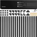 EVEO Cable Hider Wall 306 - Cable Raceway Cord Hider - Wire Covers for Cords on Wall, Cord Cover, Wall Cable Hider, Cable Concealer, Wire Hiders for TV on Wall - 20X (L16 W0.95 H0.5) - Medium | Black