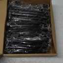 30 Pack Kitchen Cabinet Handles 5 Inch Hole Center Black Cabinet Pulls Solid Suqare Foot Drawer Pulls for Kitchen Cabinet Door Handles Matte Black Arch Dresser Handles for Cabinets and Drawers