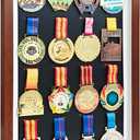 Sports Medal Display Case, Holds 16 Sports Medals