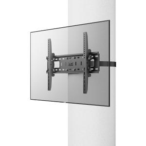 ZeboZap ZZTVT2064 NO Drill Tilt Only Outdoor | Gazebo | Patio | Pergola | Square Post TV Mount | Stainless Steel Screws | Weatherproof | Holds 120lbs | Black