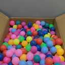 Geosar 1000 Pack Colored Balls Bulk 40 mm Plastic Entertainment Table Tennis Balls for Table Game and Advertising DIY Craft Graduation Party Favor Decors