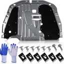 74110-TBA-A00 Lower Engine Splash Guard Under Car Shield Cover Board for Honda Civic 2016 2017 2018 2019 2020 2021, Front Centre Underbody Shield | with 90674-TY2-A01 Pins and 90105-TBA-A00 Bolts