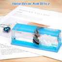 Latest Model Unsinkable Titanic Wavey Boat Toy Model Desk Acrylic Paperweight Liquid Wave Decorations for Car Cruise Ship in a Bottle Box Toys (C)