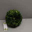Boxwood Decorative Ball Preserved Real Boxwood Leaves Green Plants Home Decors for Christmas Thanksgiving Days Gifts Stay Fresh for Years Indoor Use Only (Small Ball, 6 inch)