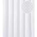 N&Y HOME Hotel Fabric Shower Curtain or Liner, Cloth Textured White Shower Curtain with Bottom Magnets, Machine Washable, 72 x 72 inches for Bathroom