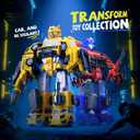 Gifts for 3 4 Year Old Boys, Toys for 3 4 Year Old Boys, 5-in-1 Transform Robot Toys for Boys 4-6, Easy DIY Assembly, 3 4 Year Old boy Birthday Gifts, Ideals Toys for Boys, Kids Toys