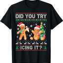 Have You Tried Icing It Funny Xmas Nurse Gingerbread NICU T-Shirt, Size S