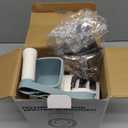 KEOUKE Rotary Cheese Grater Hand Crank White - Shredder Slicer Grinder 3 Stainless Steel Blades, Stable Suction, Labor-Saving Handle, Safe Kitchen Tool for Cheese, Vegetable, Nuts, Chocolate (3 IN 1)