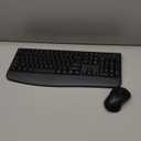 Wireless Keyboard and Mouse Combo, EDJO 2.4G Full-Sized Ergonomic Computer Keyboard with Wrist Rest and 3 Level DPI Adjustable Wireless Mouse for Windows, Mac OS Desktop/Laptop/PC (Black)