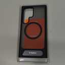 TORRAS Strong Magnetic & Seamless Stand for Samsung Galaxy S24 Ultra Case, Fit for MagSafe, Mil-Grade Drop Protection, Kickstand for Samsung Galaxy S24 Ultra Case, Translucent Back/Black Edge