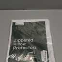 Set of 8 Pillow Protectors with Zipper Queen Size - 100% Resistant to Stains, Dust & Dirt - Washable Covers for Increased Pillow Lifespan