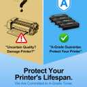MasaiMara 654X 654A CF330X CF331A CF332A CF333A Compatible Toner Cartridges Replacement for HP Color LaserJet Enterprise M651 M651n M651dn M651xh Printer (Black Cyan Magenta Yellow, 4-Pack)