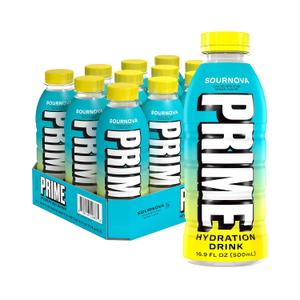 PRIME Hydration SOUR NOVA, Sports Drinks with Coconut Water, Electrolyte Enhanced to Replenish Fluids, Zero Added Sugar, B Vitamins, Antioxidants, Made with Natural Flavors, 16.9 Fl Oz 12 Pack (EXP 06/28/27)