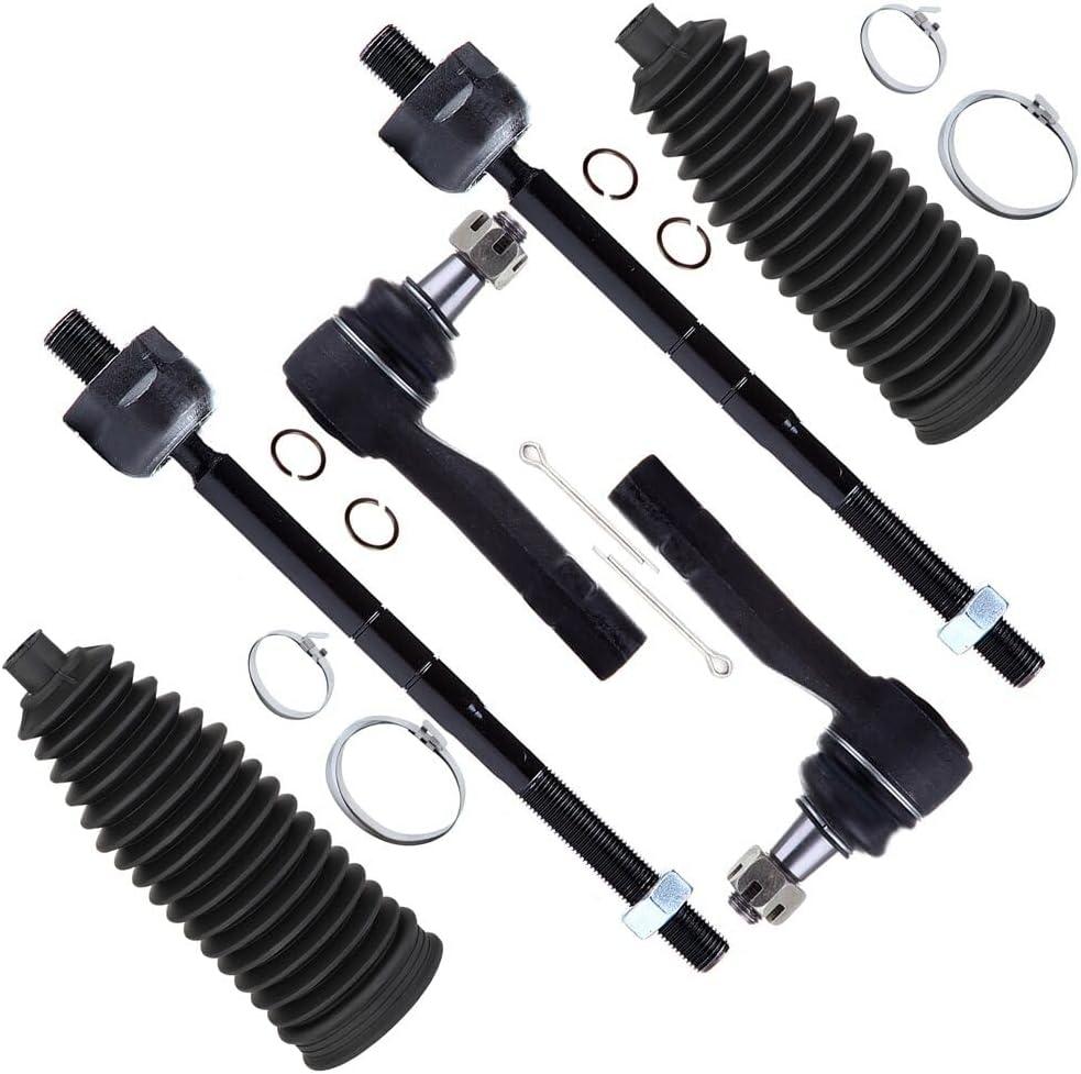 SCITOO 6pcs Front Suspension Kit Outer Inner Tie Rod End w/Boot Replacement 1998-2001 for Ford Explorer 1998-2011 for Ford Ranger for Mazda B2300 B2500 B3000 B4000 1998-2001 for Mercury Mountaineer