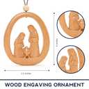 Christmas 3D Nativity Ornament 2025 - Christian Xmas Ornaments - Religious Christmas Ornaments - Christian Christmas Decor - Christmas Decoration