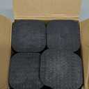 shouwuhho 24 Pack Furniture Risers Adjustable Bed Risers Heavy Duty Lifts Height 1", Square Stackable Bed Risers 1, 2 or 3 Inch for Desk Leg Table Couch Sofa Chair Bed Frame Legs Dorm, Black