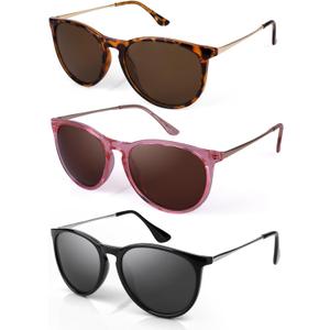 FIMOSON Night Vision Glasses for Women Men, Polarized Trendy Yellow Lens Glasses for Night Driving, UV400 Protection (A07 Black/Pink/Leopard/ Multicoloured Lens)