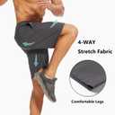 Vcansion 2 Pack Men's Outdoor Lightweight Hiking Shorts Quick Dry Sports Casual Running Shorts with Pockets (XL)