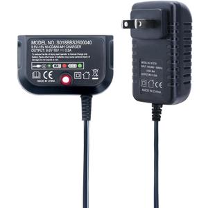 Biswaye 9.6V-18V Multi Volt Battery Charger Compatible with Black & Decker 18V 14.4V 12V 9.6V NiCD NiMH Battery HPB18-OPE HPB18 HPB14 HPB12 HPB96 244760-00 A1718 FS18FL FSB18