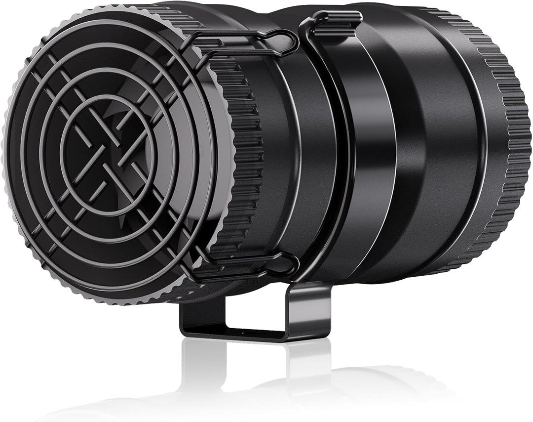 Hon&Guan Boat Blower Fan 3 Inch, 12V Inline Boat Blower Motor Fan, 10000RPM, New Upgraded 7-Blade Engine Blower 130CFM, Durable Marine Bilge Blower, Perfect for Yacht, Caravan, Engine Ventilation