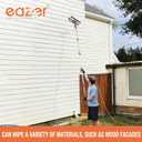Eazer 3-in-1 Window Squeegee Cleaner, 76'' Spray Window Squeegee with 5-Section Extension Pole, Microfiber and Chenille Cloth, Window Washing Equipment for Indoor/Outdoor Windows, Car Glass