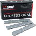 CKAuto 1/2oz, 0.5oz, Grey, Adhesive Stick On Wheel Weights, 63 oz/ 4 lb/Box, OE Quality, (126pcs)