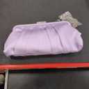 CHARMING TAILOR Classic Pleated Satin Clutch Bag Diamante Embellished Formal Handbag for Wedding/Prom/Black-Tie Events