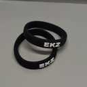 EKZ High-Elastic Silicone Patella Strap: Ergonomic Knee Band for Patellar Tendon Support, Pain Relief, Anti-Slip Design for Tendonitis, Running, Basketball, Jumping Sports, Unisex, 2-Pack (Black S)