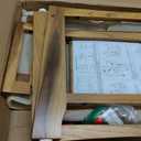 NNN 24" Home Teak Shower Bench with Japan-Made Non-Slip Leveling Feet