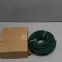 Garden Hose 25 ft NON-EXPANDABLE Water Hose, Flexible & Lightweight Kink Resistant Hybrid Hose, Leak-Proof Heavy Duty, Super Durable Fabric with 3/4" Solid Brass Connectors (Green)