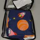 yescool Weighted Lap Pad 2 Pounds Weighted Lap Blanket, Space Plane Small Weighted Blanket, Weighted Throw Blanket Gifts for Travel Indoor Outdoor, 20"x30"