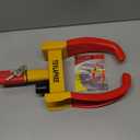 Tevlaphee Universal Wheel Lock Heavy Duty Security Trailer Wheel Lock Anti Theft Wheel Locks for Cars SUV Camper Motorcycle Trailer Great Deterrent Bright Color with 3 Keys (Red-Yellow)