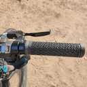 GPMTER Bike Handlebar Grips, Single Lock on Bicycle Handle Bar, for BMX, Mountain, MTB, Beach Cruiser, Scooter, Folding Bike, Soft Non-Slip-Rubber Hand Grip Comfortable Ergonomic, 131 mm L x 22.2 mm Dia