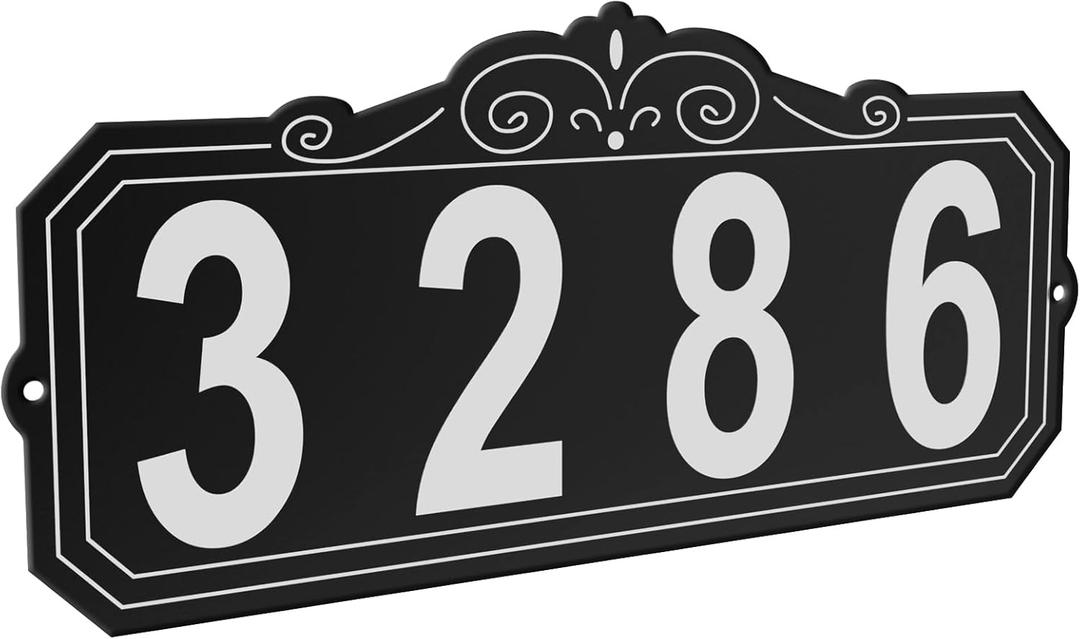 House Numbers for Outside, Address Signs for Houses, House Numbers Waterproof, Address Sign, Indoor/Outdoor Use. Street Home Hotel Office Address Plaque